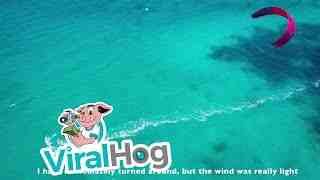 Kitesurfing : big white shark turning around me !
